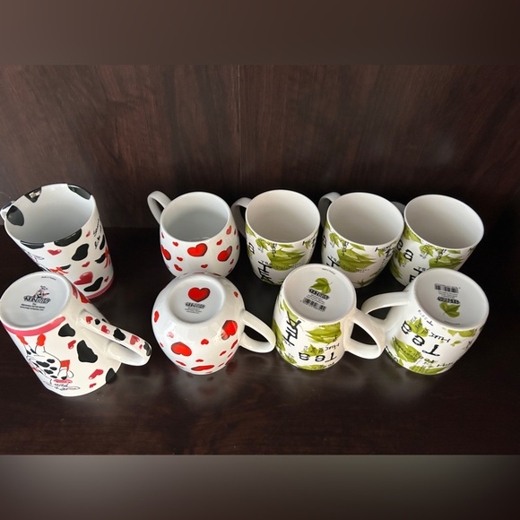 Konitz Tea, Milk, Coffee Mugs, Set of 9, 3 different designs - Picture 2 of 5